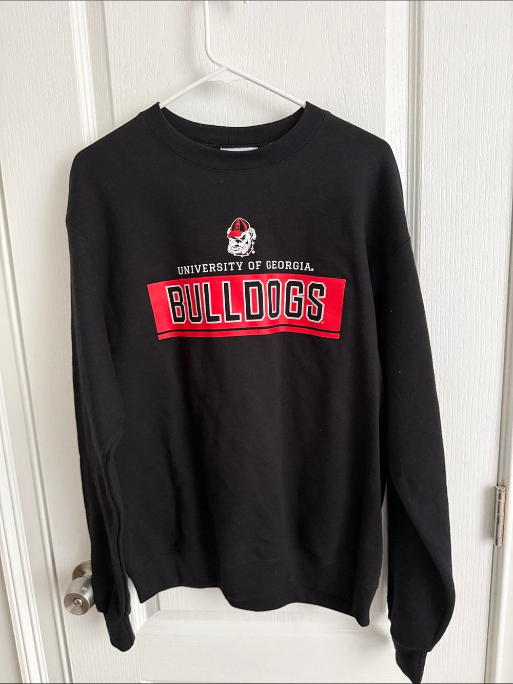University of Georgia Bulldogs Black Crewneck Sweatshirt